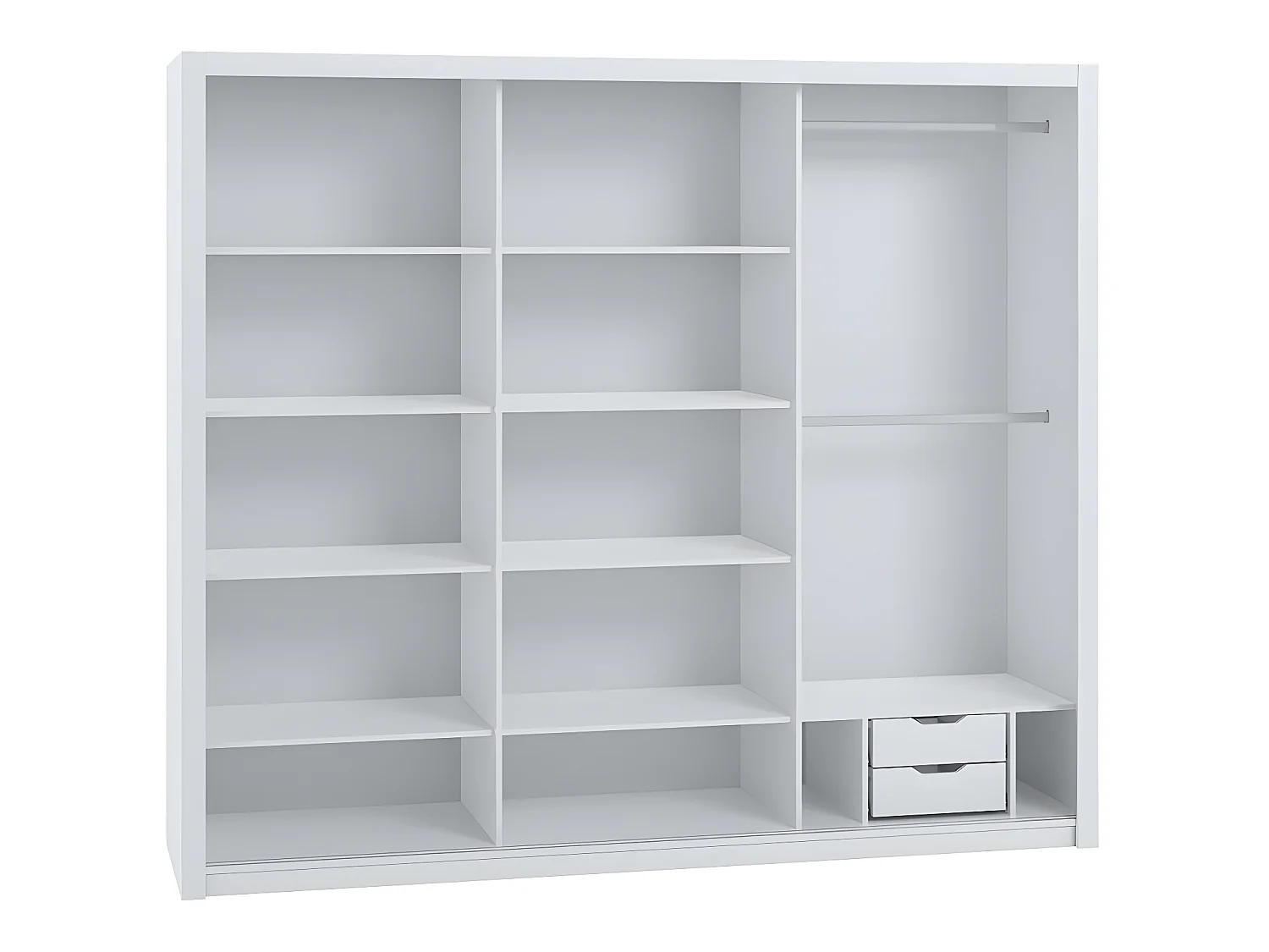 Armoire Catromi 111, Chêne Artisan, 215x250x62cm, Portes d'armoire: Coulissantes