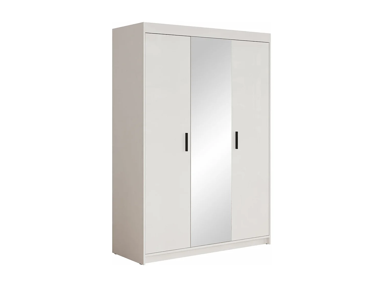 Armoire Novduni 102, Blanc, 191x133x53cm, Portes d'armoire: Avec des charnières