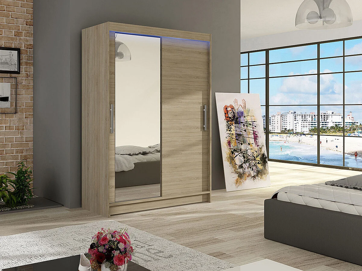 Roupeiro Closico 128, Número de prateleiras: 5, 20x12x6cm