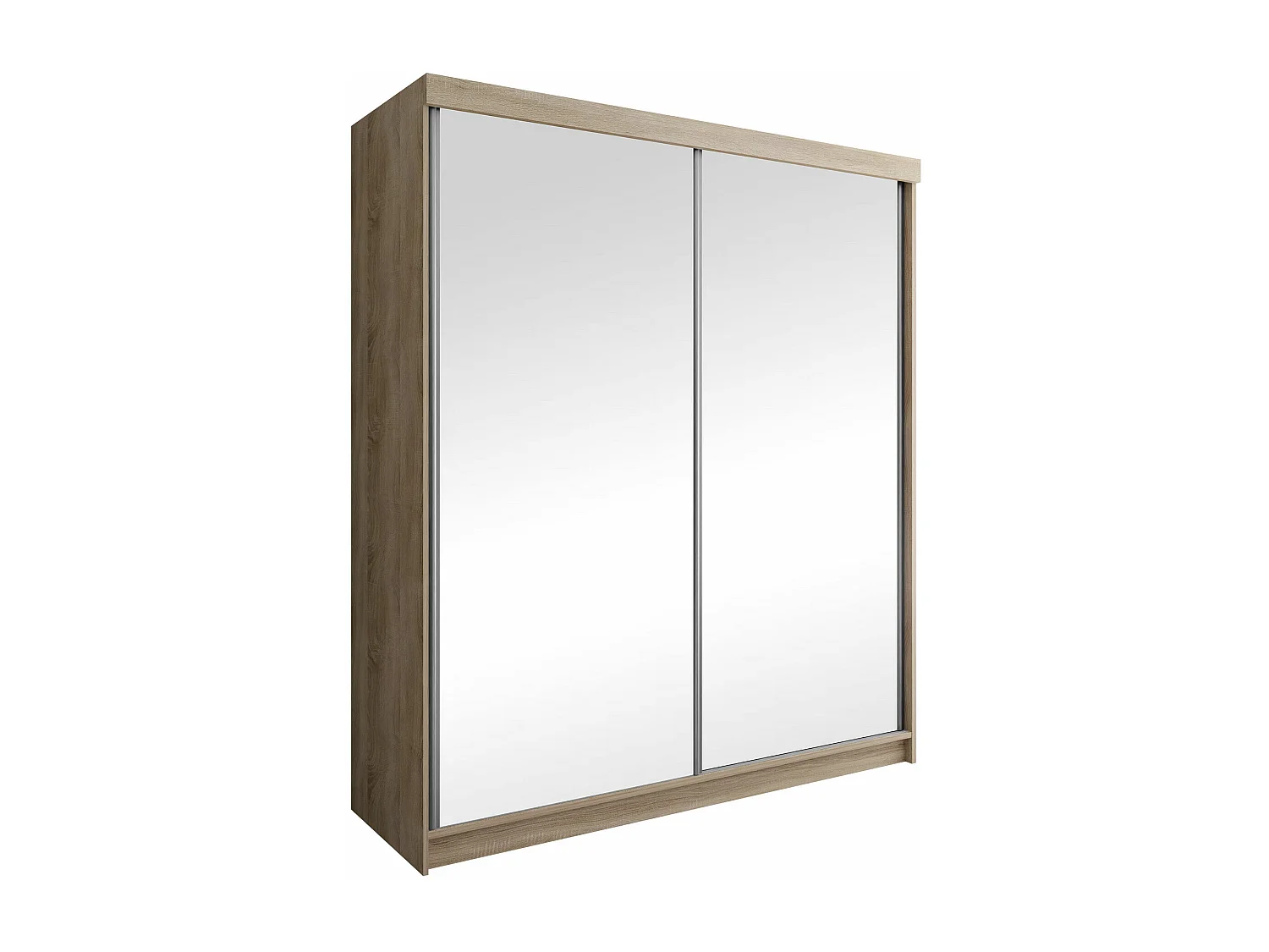 Armario Dover 106, Roble Sonoma, 200x200x62cm, Puertas de armario: Correderas