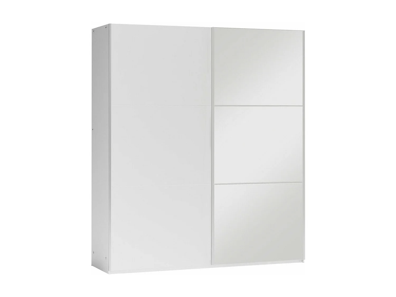 Armario Honolulu 229, Blanco, 215x151x65cm, Puertas de armario: Correderas