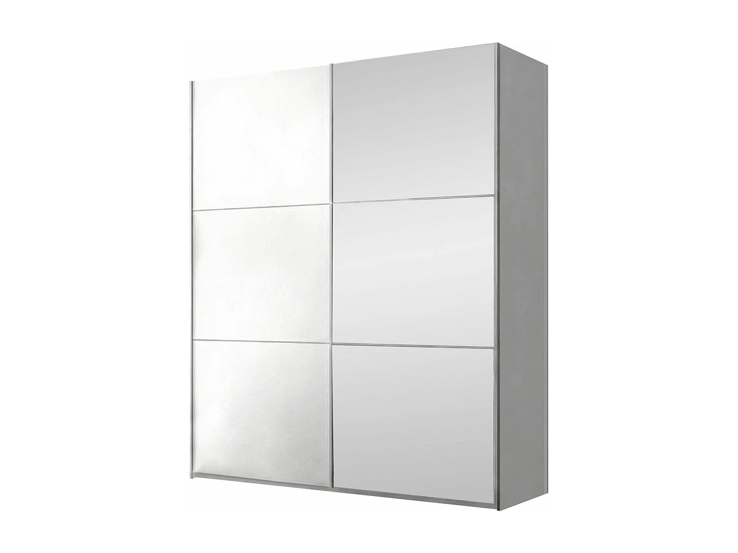 Armario Honolulu 229, Blanco, 215x151x65cm, Puertas de armario: Correderas