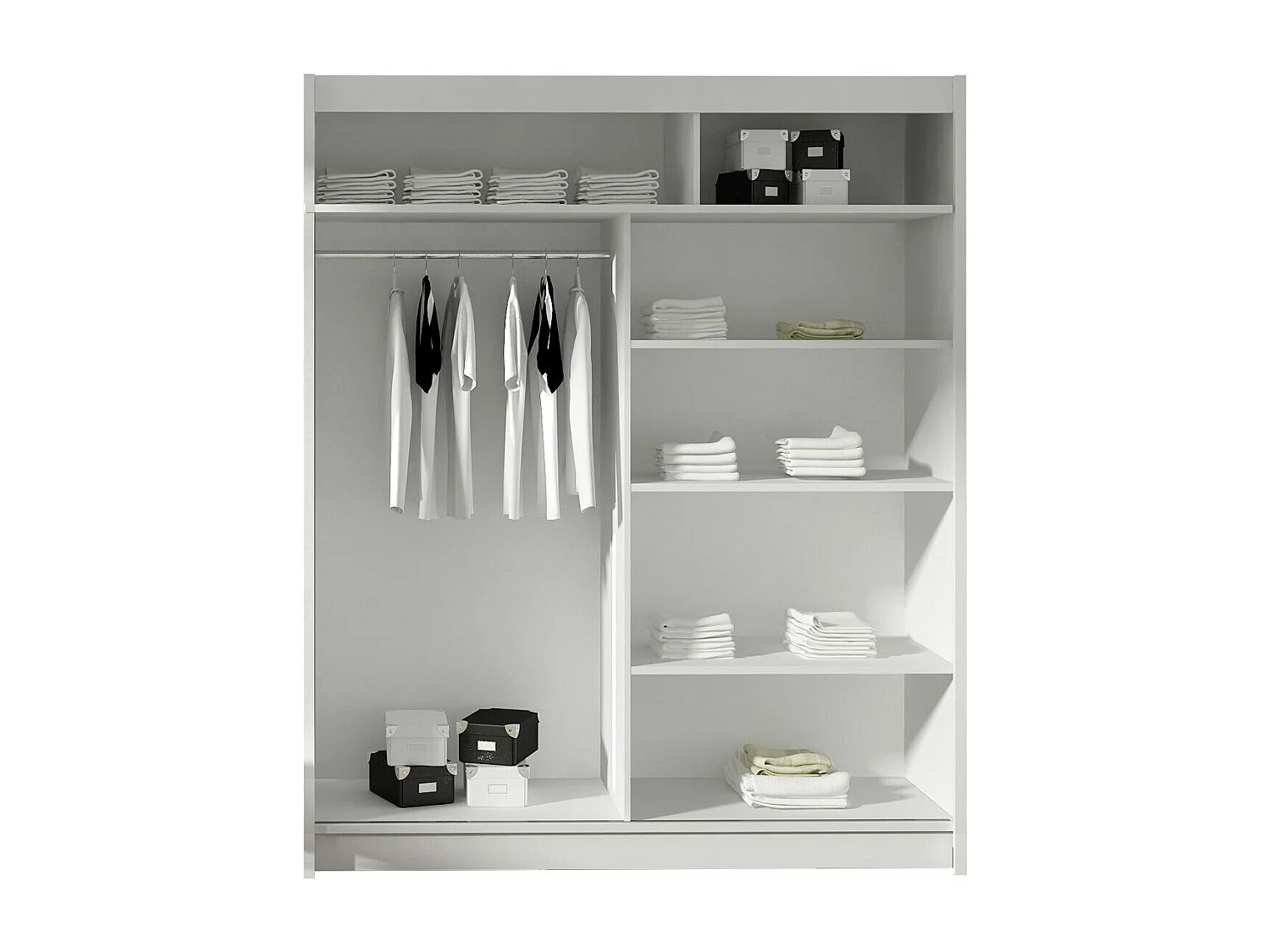 Armoire Closico 112, Truffe chêne, 200x150x58cm, Portes d'armoire: Coulissantes