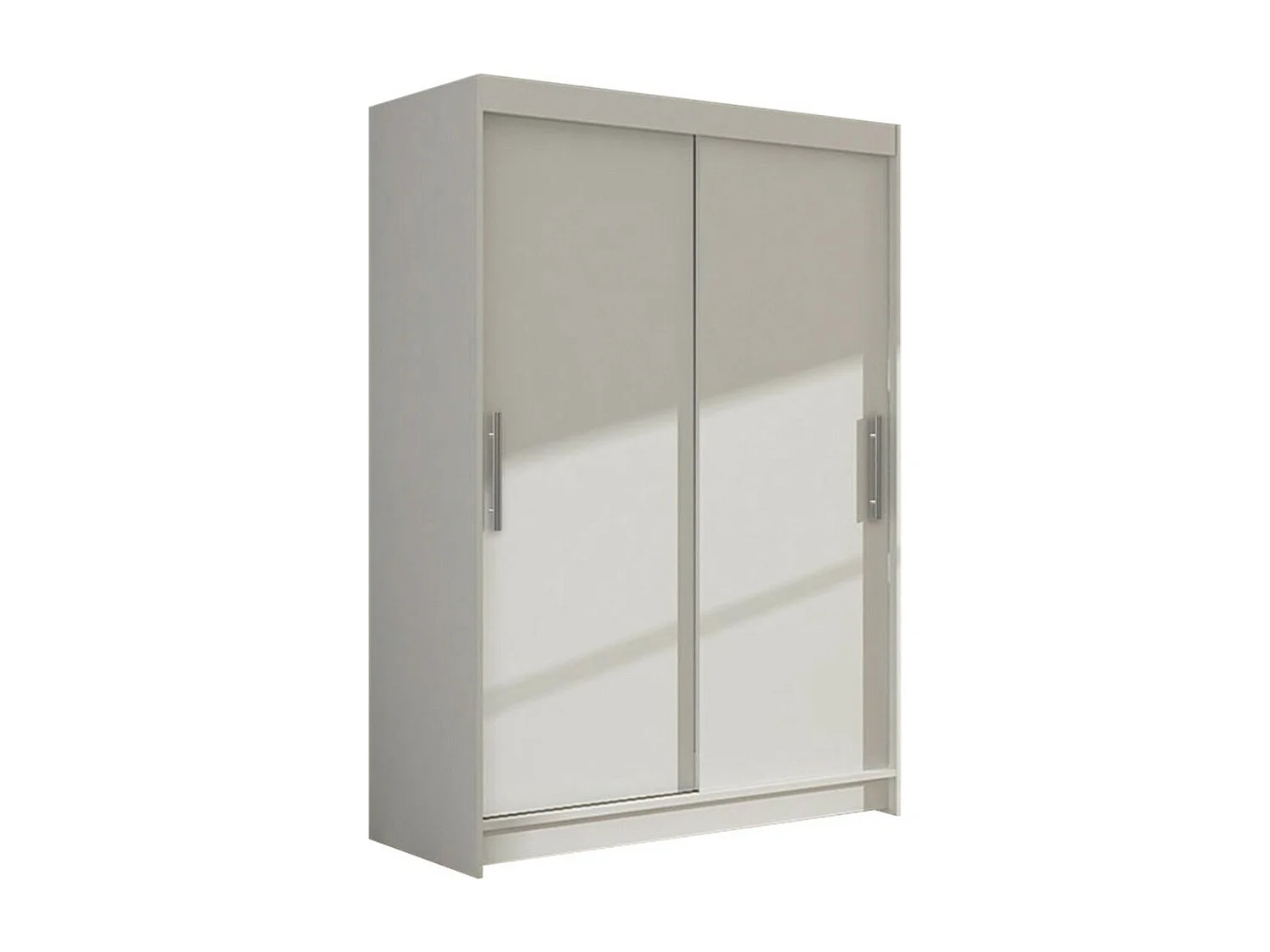 Armario Closico 117, Blanco, 200x120x58cm, Puertas de armario: Correderas