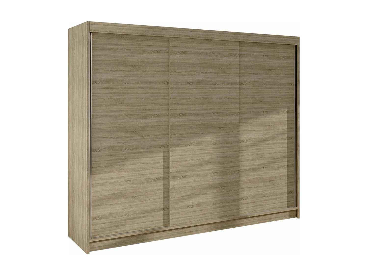 Armoire Closico 159, Sonoma chêne, 215x200x58cm, Portes d'armoire: Coulissantes