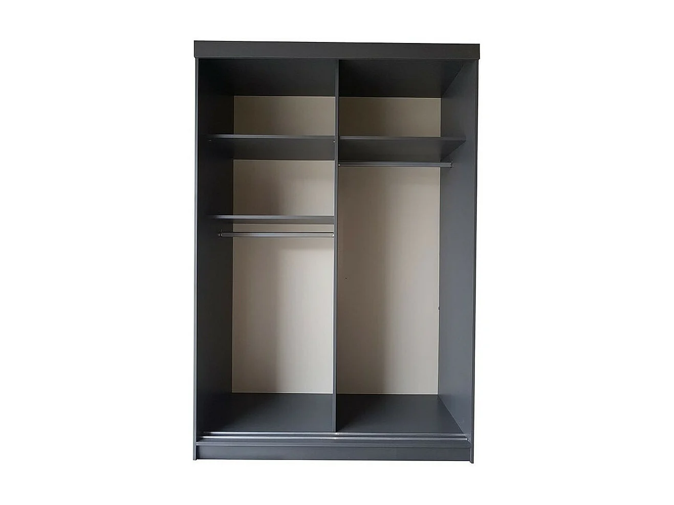 Armario Dover 111, Blanco, 205x138x60cm, Puertas de armario: Correderas
