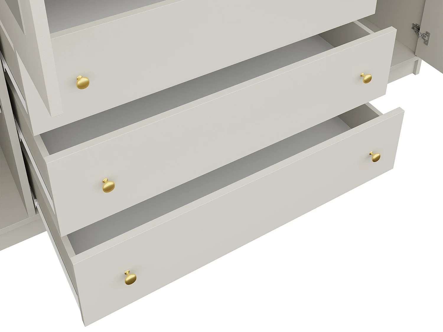 Armario Honolulu 251, Blanco, 200x196x58cm, Puertas de armario: Con bisagras