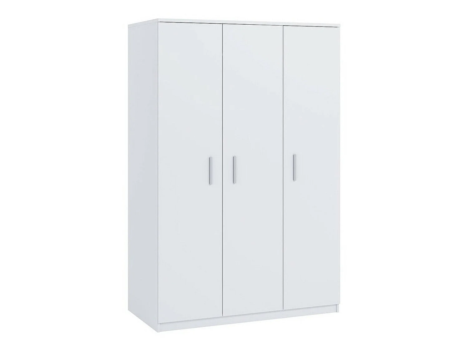 Armario Catromi 118, Blanco, 202x135x65cm, Puertas de armario: Con bisagras