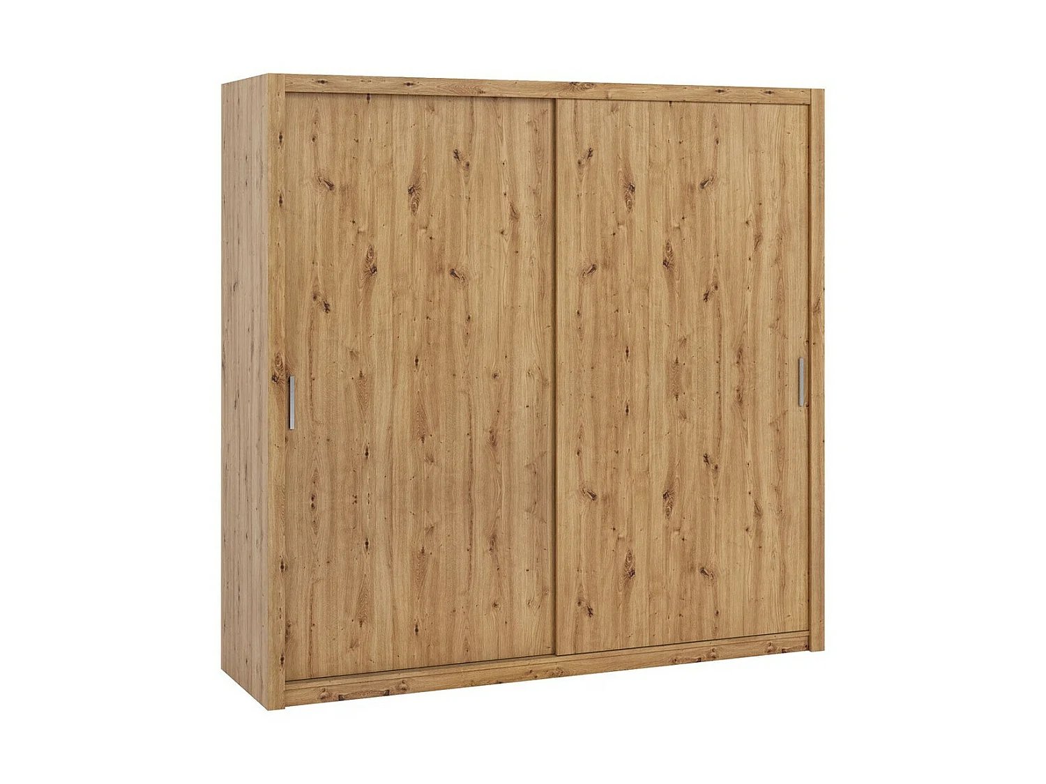 Armoire Catromi 109, Chêne Artisan, 215x220x62cm, Portes d'armoire: Coulissantes