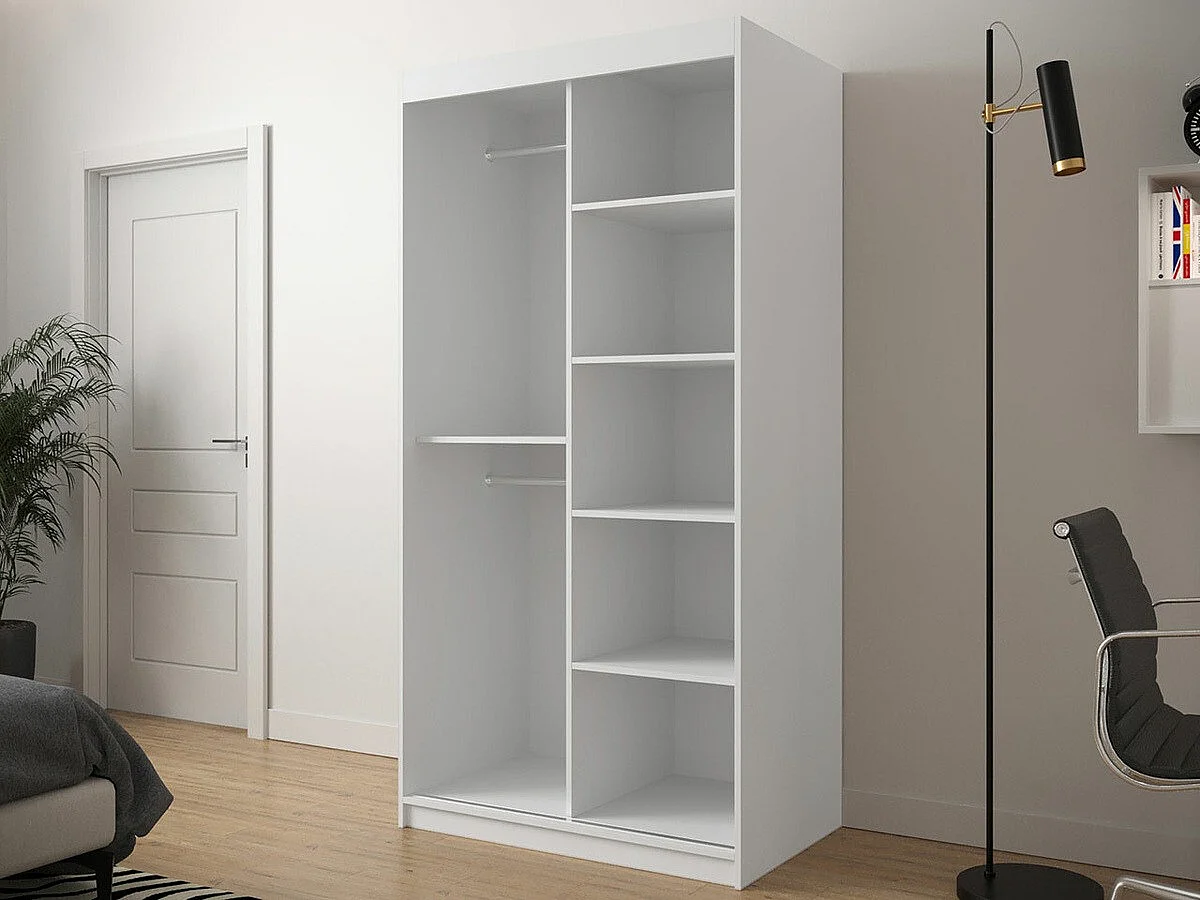 Armario Hartford 306, Negro|Roble Artisan, 200x100x62cm, Puertas de armario: Correderas