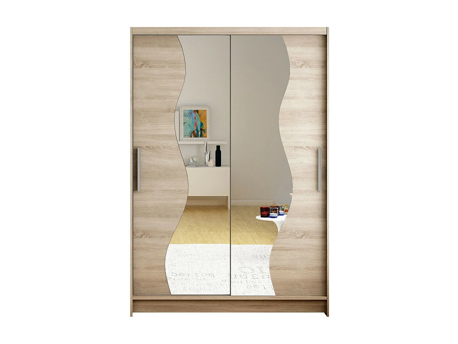 Armoire Closico 139, Truffe, 200x120x58cm, Portes d'armoire: Coulissantes