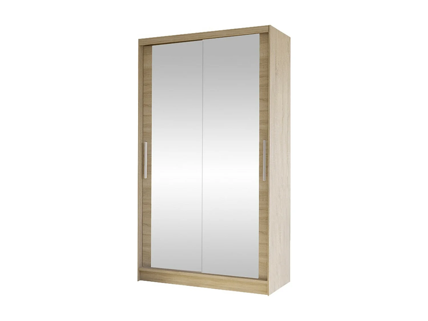 Armoire Closico 165, Sonoma chêne, 200x100x58cm, Portes d'armoire: Coulissantes