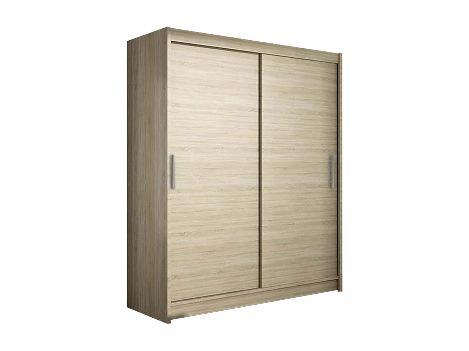 Armoire Closico 103, Sonoma chêne, 200x150x58cm, Portes d'armoire: Coulissantes