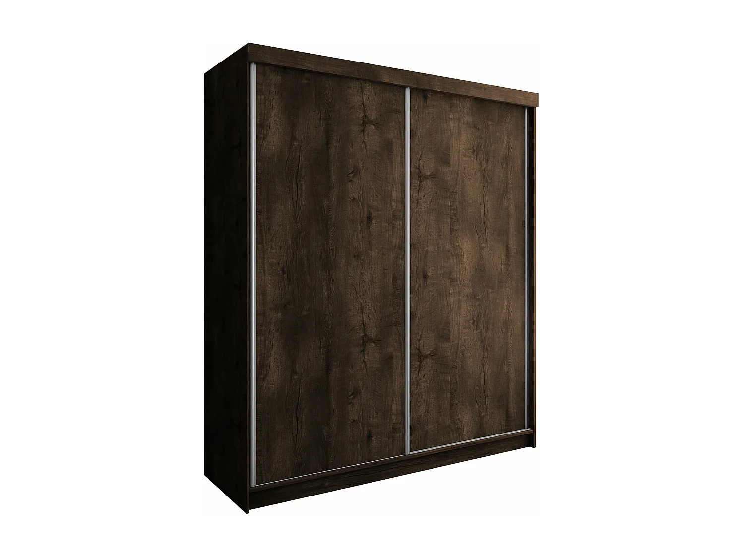 Armadio Dover 108, Cenere scuro, 200x200x62cm, Porte armadi: Scorrevoli