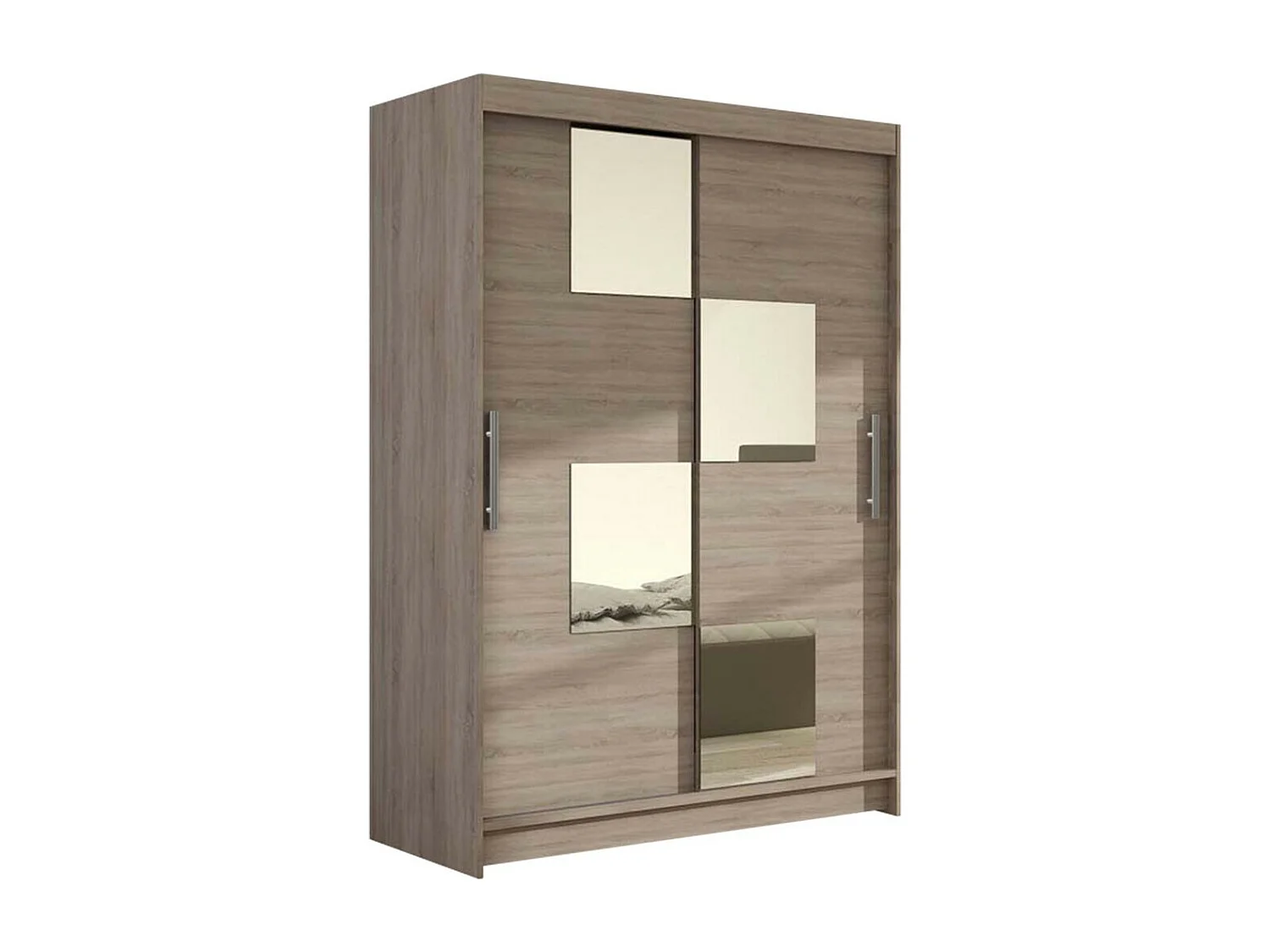 Armoire Closico 105, Truffe chêne, 200x120x58cm, Portes d'armoire: Coulissantes