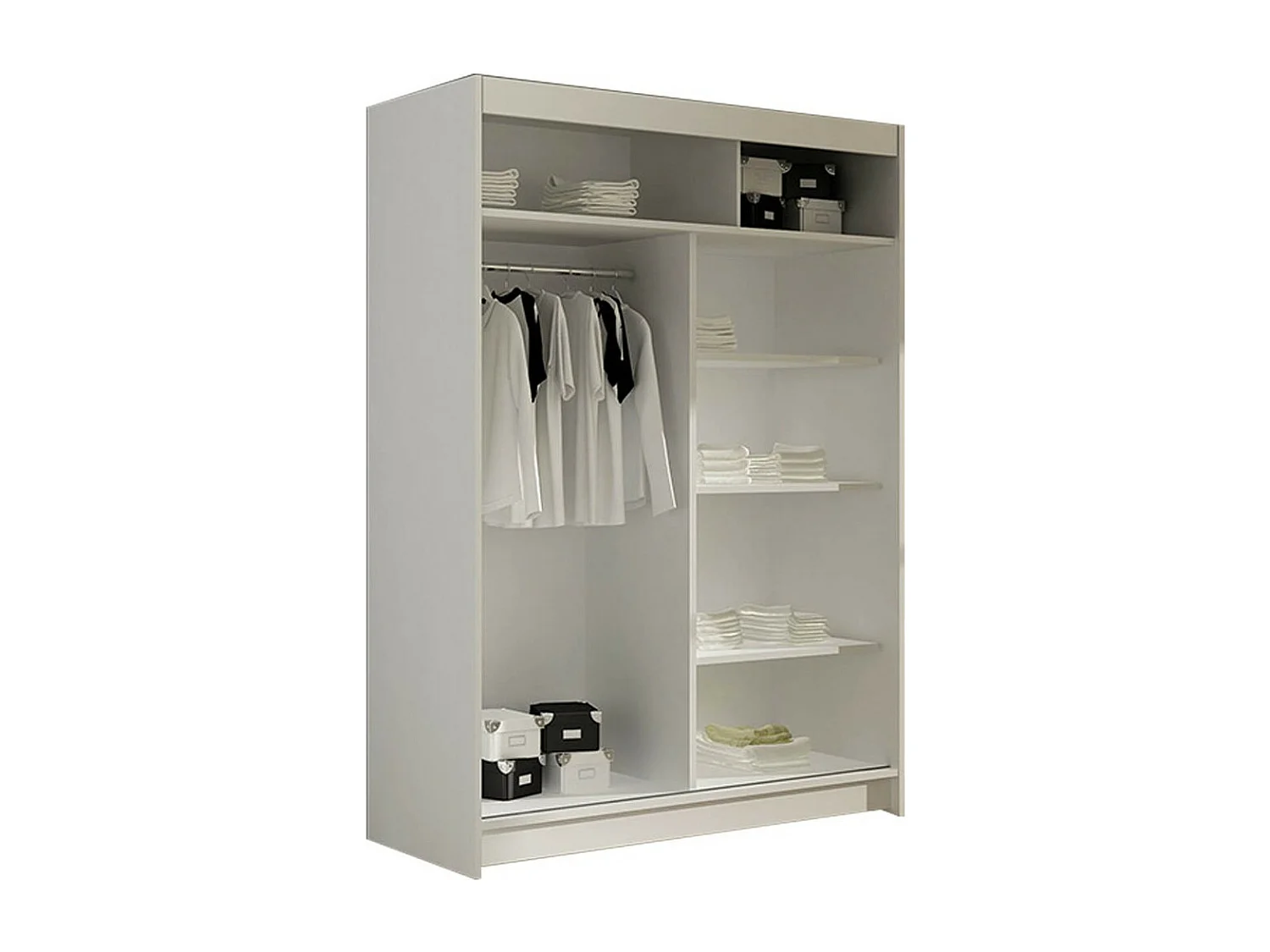 Armoire Closico 105, Truffe chêne, 200x120x58cm, Portes d'armoire: Coulissantes