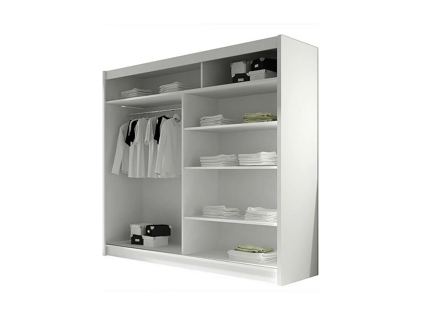 Armario Closico 125, Roble Sonoma, 215x180x57cm, Puertas de armario: Correderas