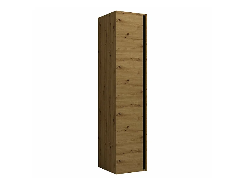 Armario Hartford 369, Roble Artisan|Negro, 186x40x44cm, Puertas de armario: Con bisagras