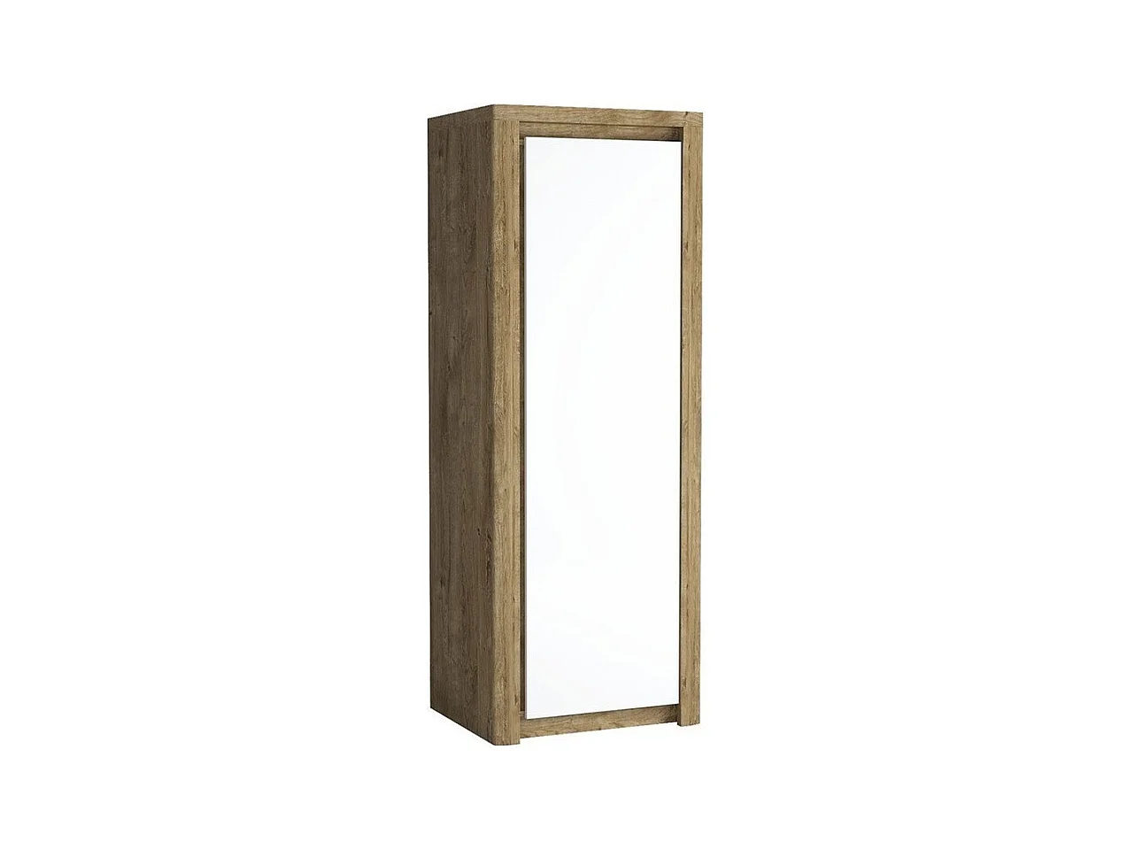 Armoire Etrmona 101, Ribbeck chêne|Blanc brillant, 197x72x59cm