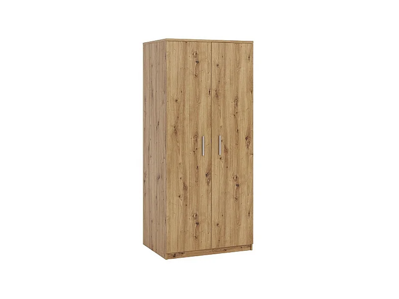 Armoire Catromi 117, Chêne Artisan, 202x90x65cm, Portes d'armoire: Avec des charnières