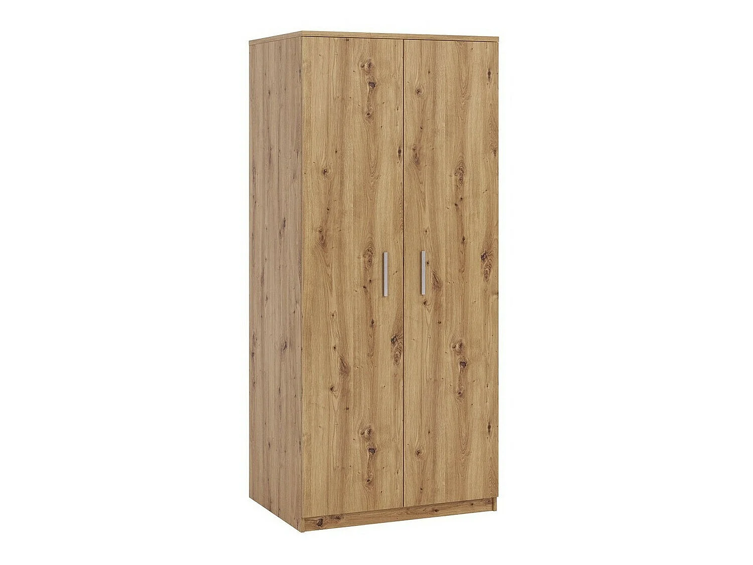 Armario Catromi 117, Roble Artisan, 202x90x65cm, Puertas de armario: Con bisagras