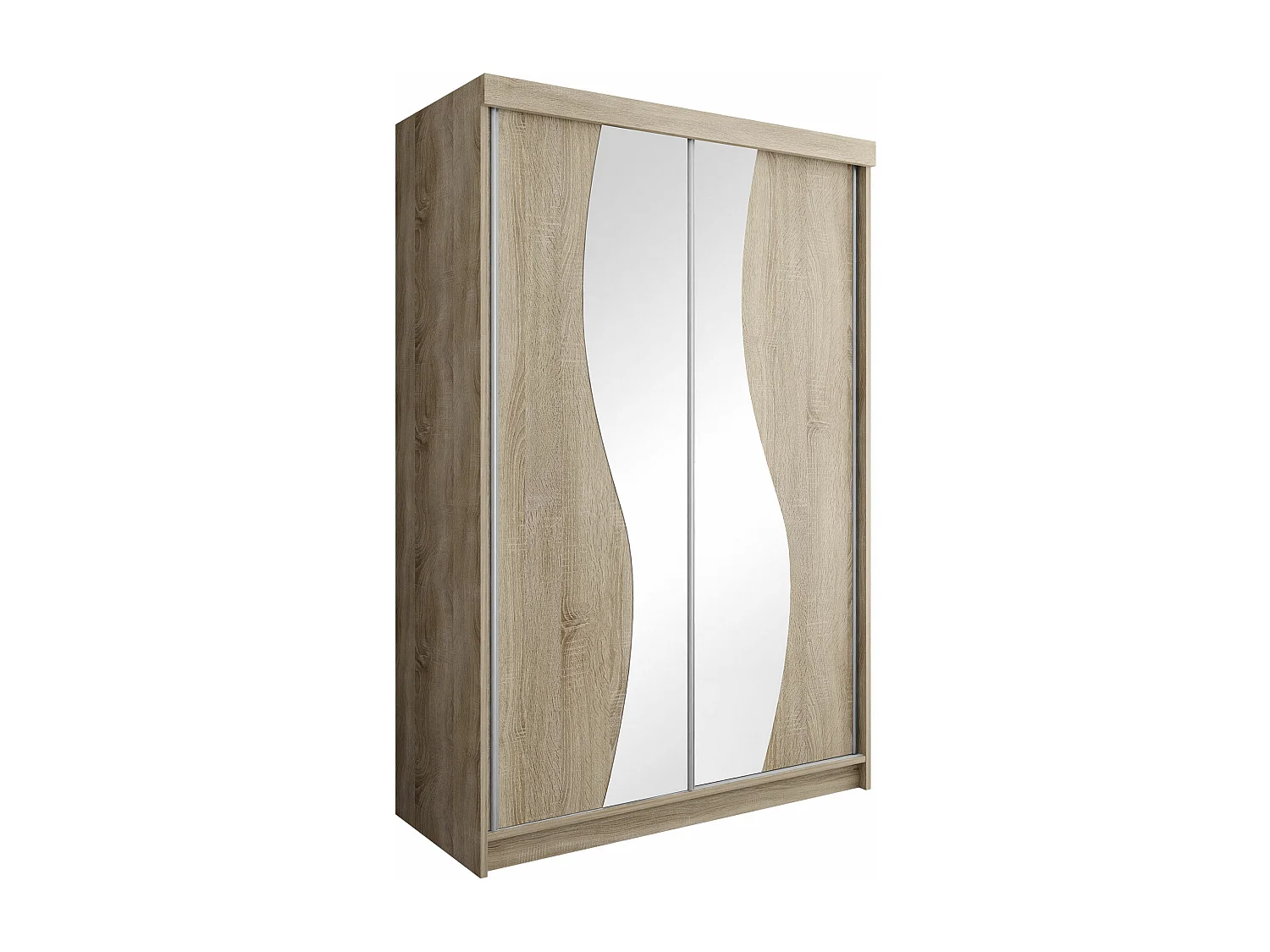 Armoire Dover 110, Sonoma chêne, 200x150x62cm, Portes d'armoire: Coulissantes