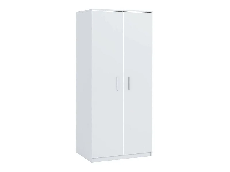 Armario Catromi 117, Blanco, 202x90x65cm, Puertas de armario: Con bisagras