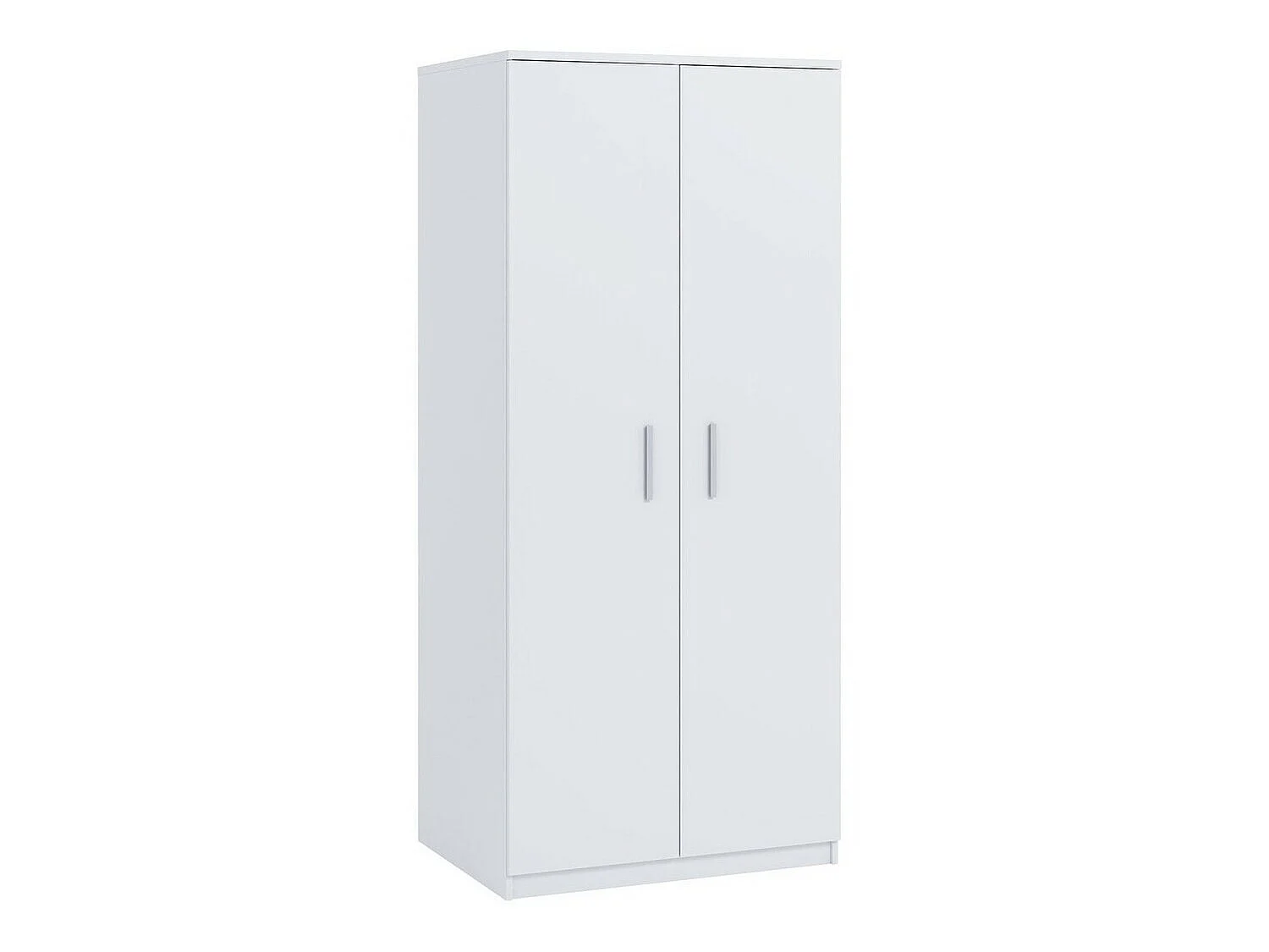 Armario Catromi 117, Blanco, 202x90x65cm, Puertas de armario: Con bisagras