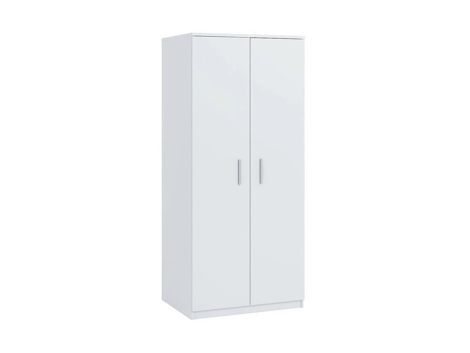 Armoire Catromi 117, Blanc, 202x90x65cm, Portes d'armoire: Avec des charnières
