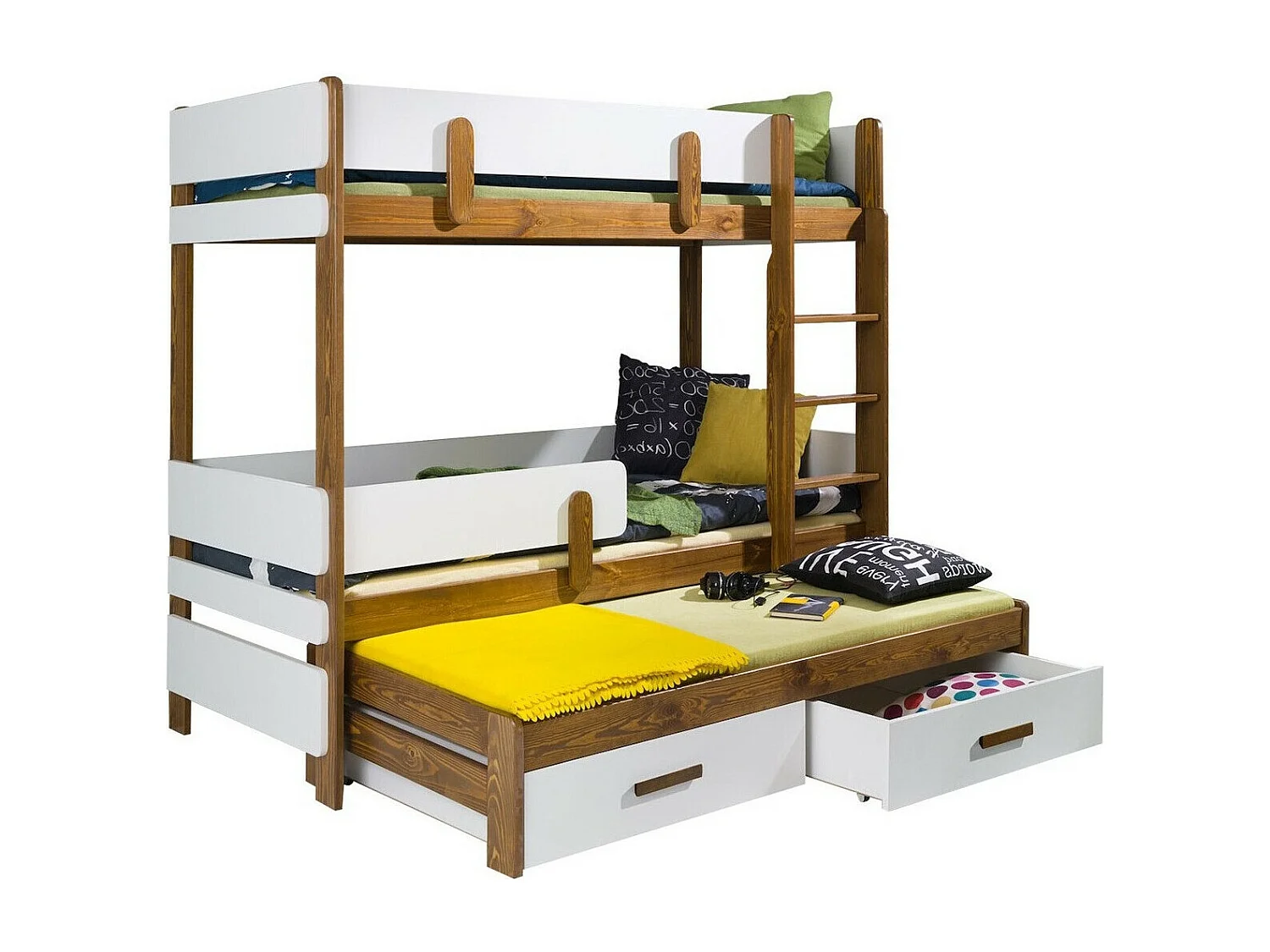 Beliche Henderson 145, Beliche com cama extra, Castanho, 9x19x17cm