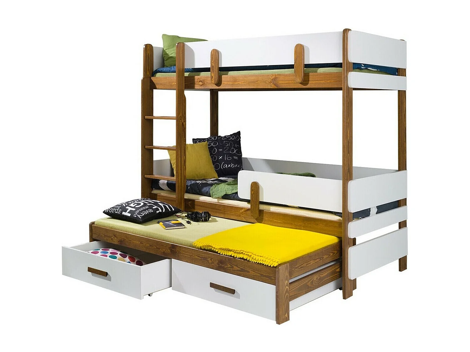 Beliche Henderson 145, Beliche com cama extra, Castanho, 9x19x17cm