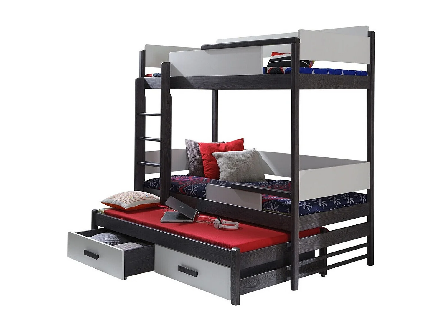 Beliche Henderson 113, Beliche com cama extra, Cinzento, Madeira