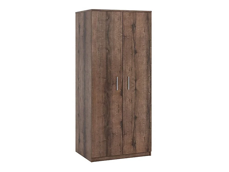 Armario Catromi 117, Roble del Monastery, 202x90x65cm, Puertas de armario: Con bisagras