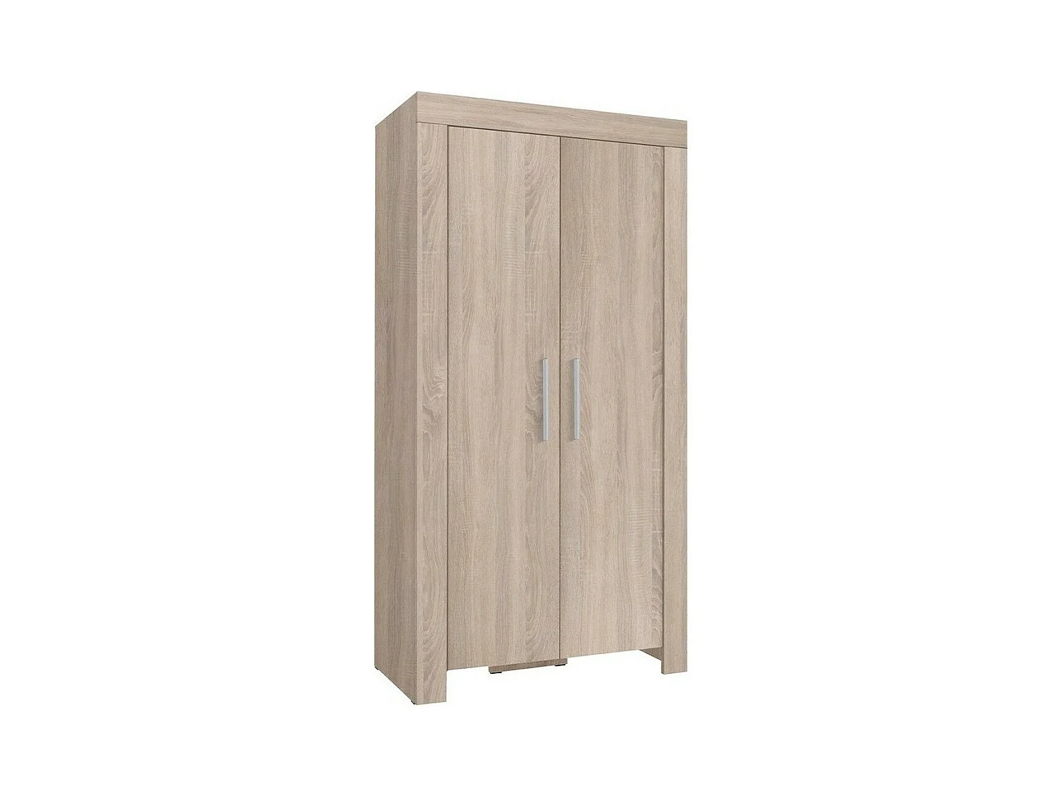 Armoire Melfeli 100, Sonoma chêne, 201x100x61cm, Portes d'armoire: Avec des charnières