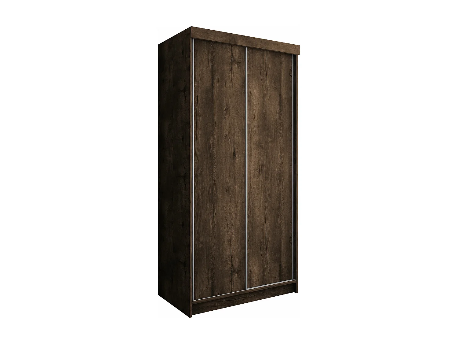 Armadio Dover 104, Cenere scuro, 200x100x62cm, Porte armadi: Scorrevoli