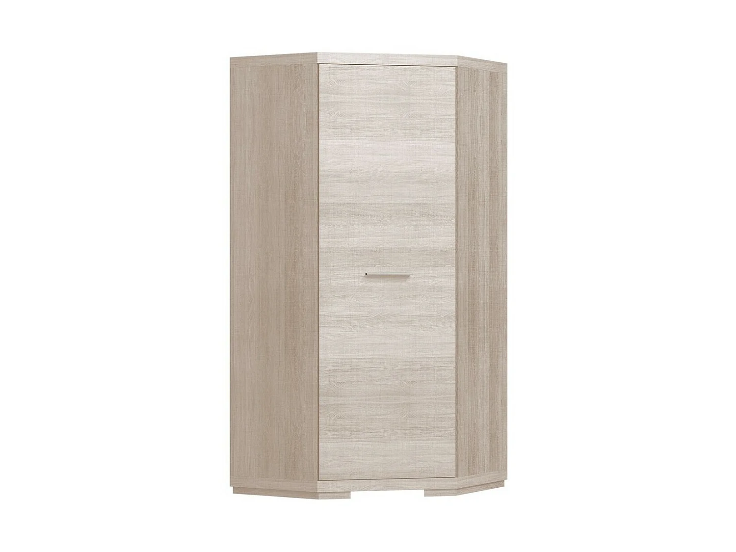 Armoire d'angle Fiomeri 126, Chêne santana, 192x90x90cm, Nombre d'étagères: 4