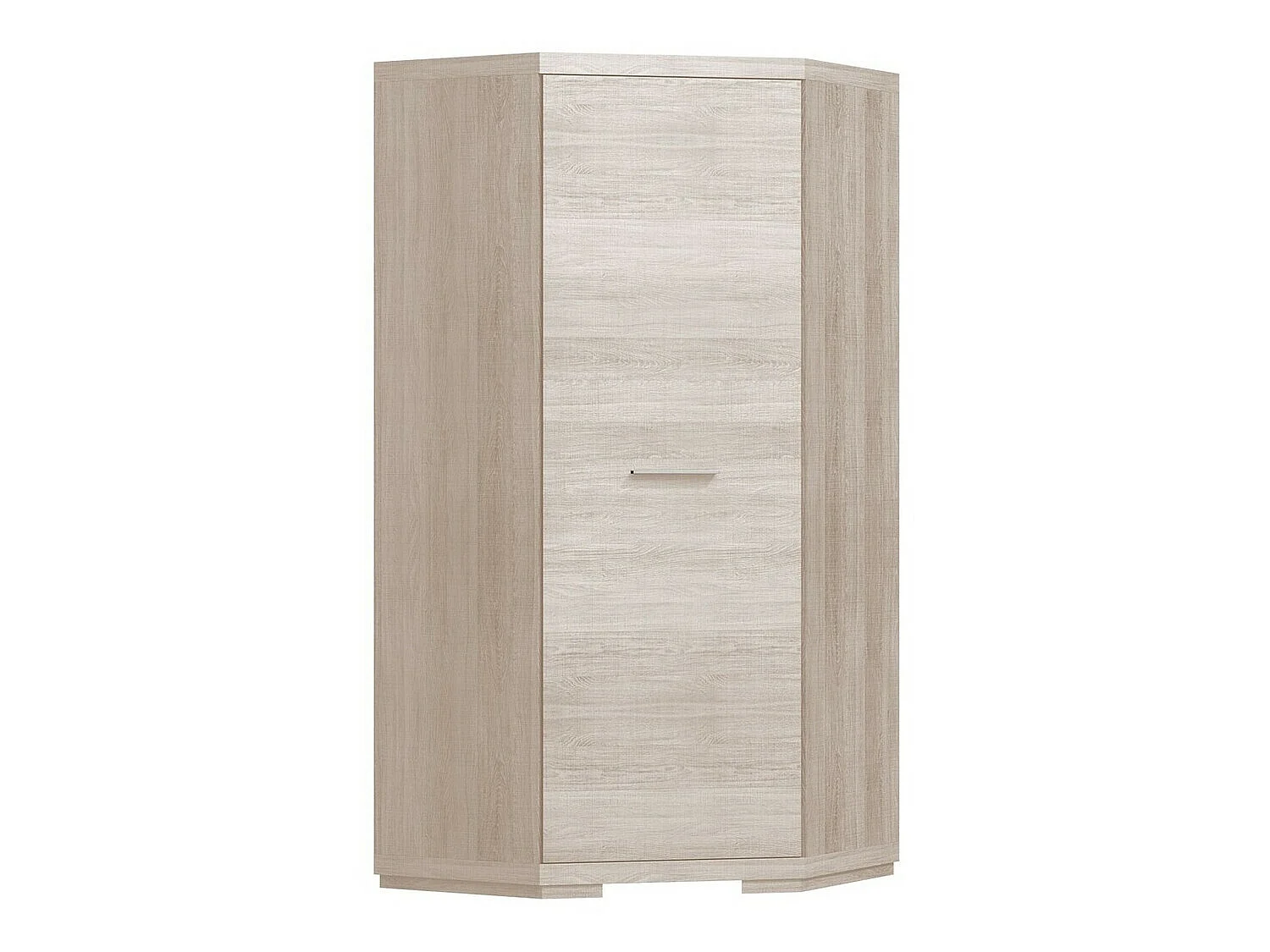 Armoire d'angle Fiomeri 126, Chêne santana, 192x90x90cm, Nombre d'étagères: 4