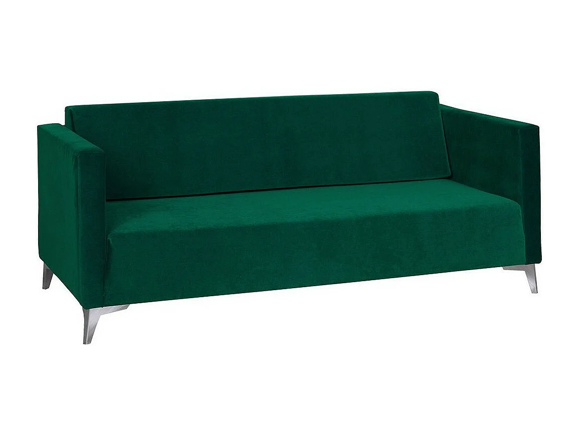 Divano Virmore 100, Senza, Senza, Verde, 176x82x74cm, Arazzo, Gambe: Plastica