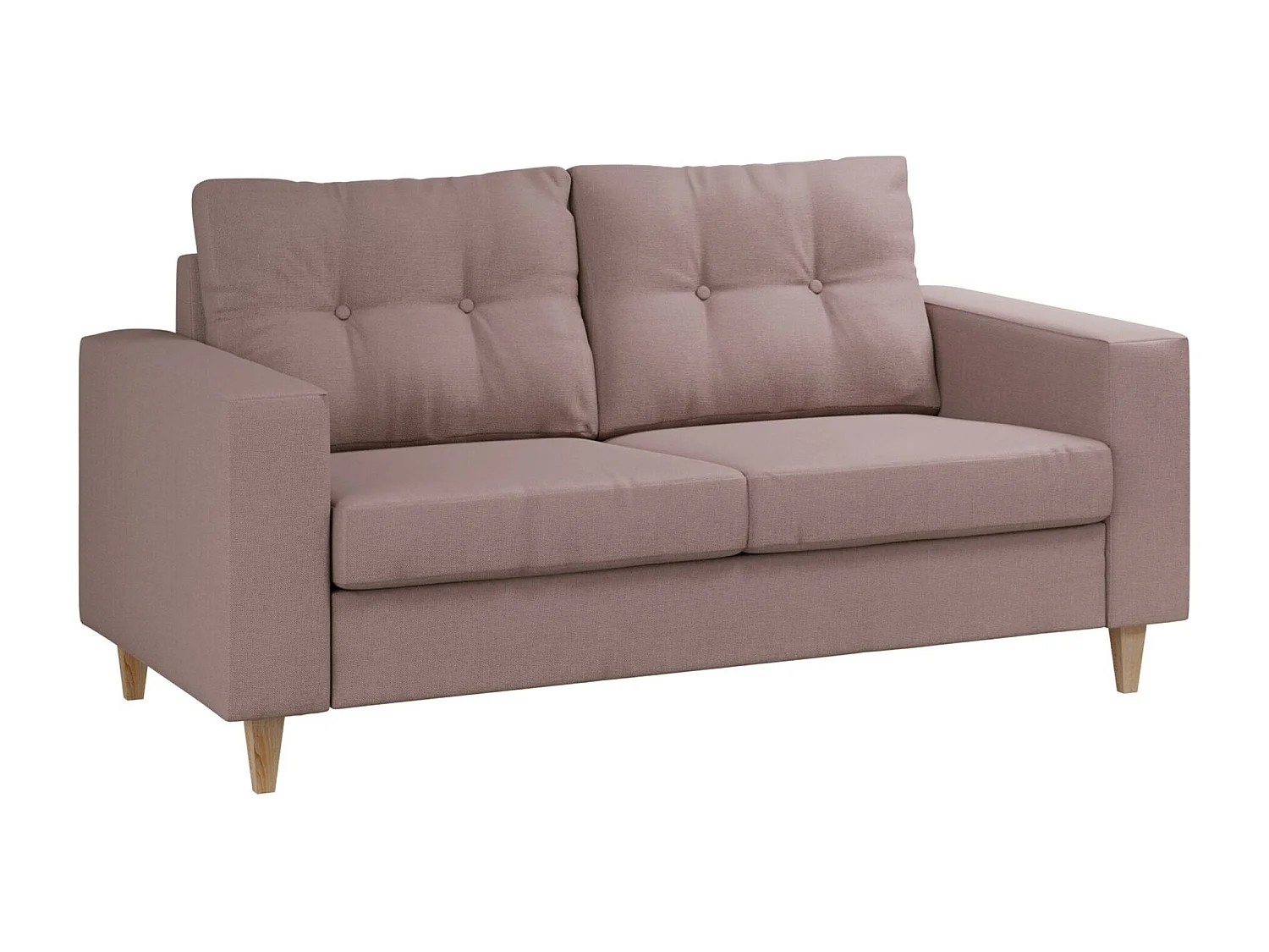 Sofá Temple 110, Rosa, 154x91x83cm, Tapiz, Patas: Madera