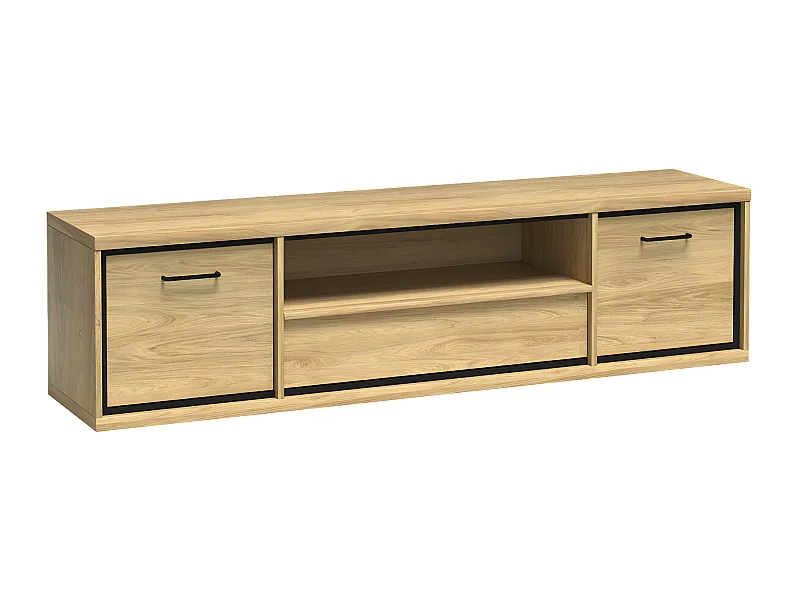 Mueble TV Stanton F112, Luminoso madera, Número de puertas: 2.00, Número de cajones: 1.00