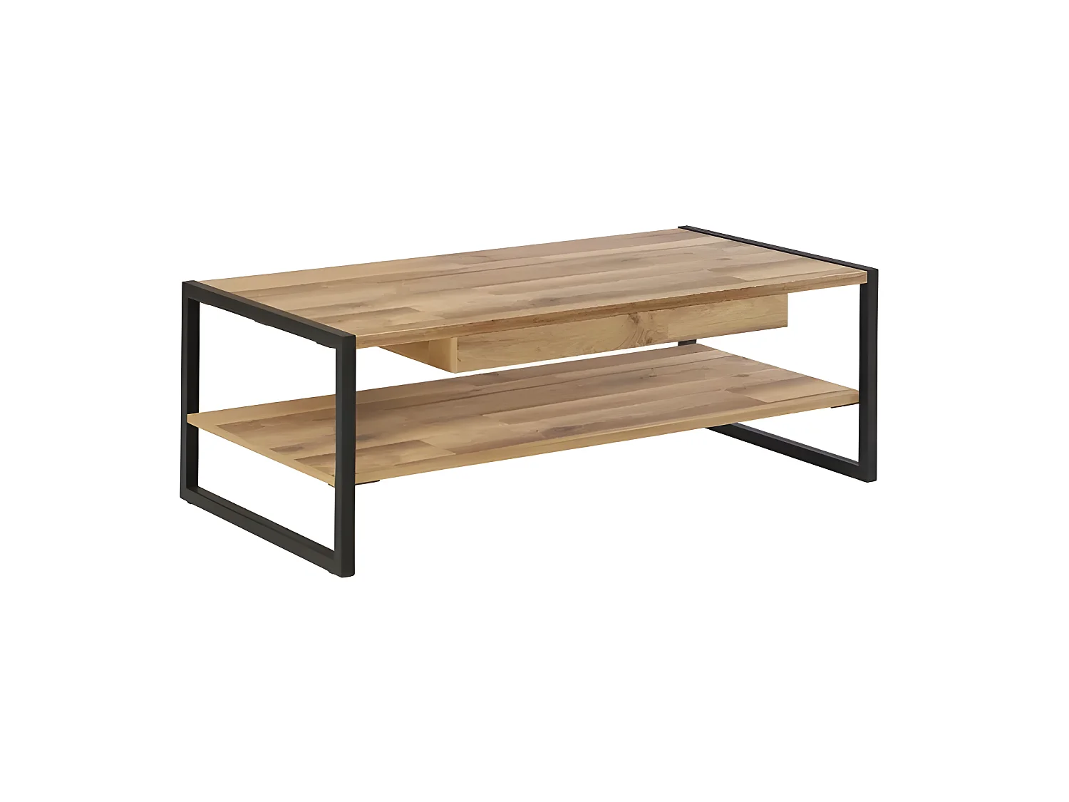 Table basse Hud/Marron&Noir