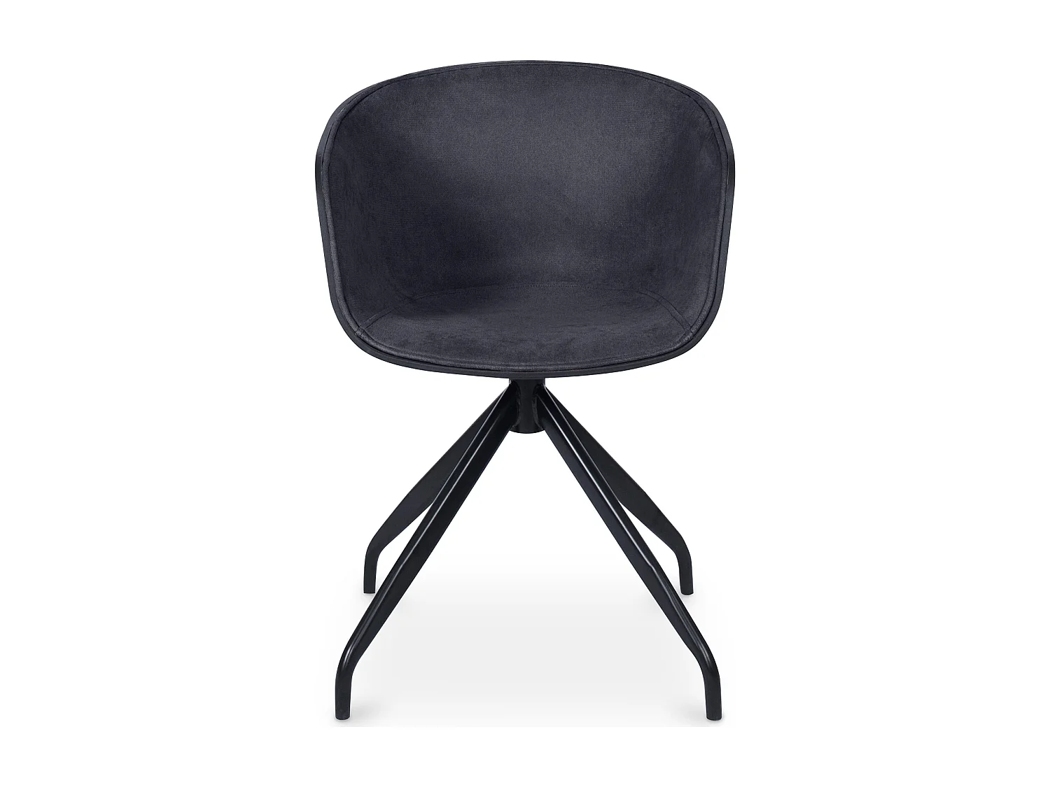 Chaise de bureau avec accoudoirs - Chaise de bureau design noire - Jodie Jaune