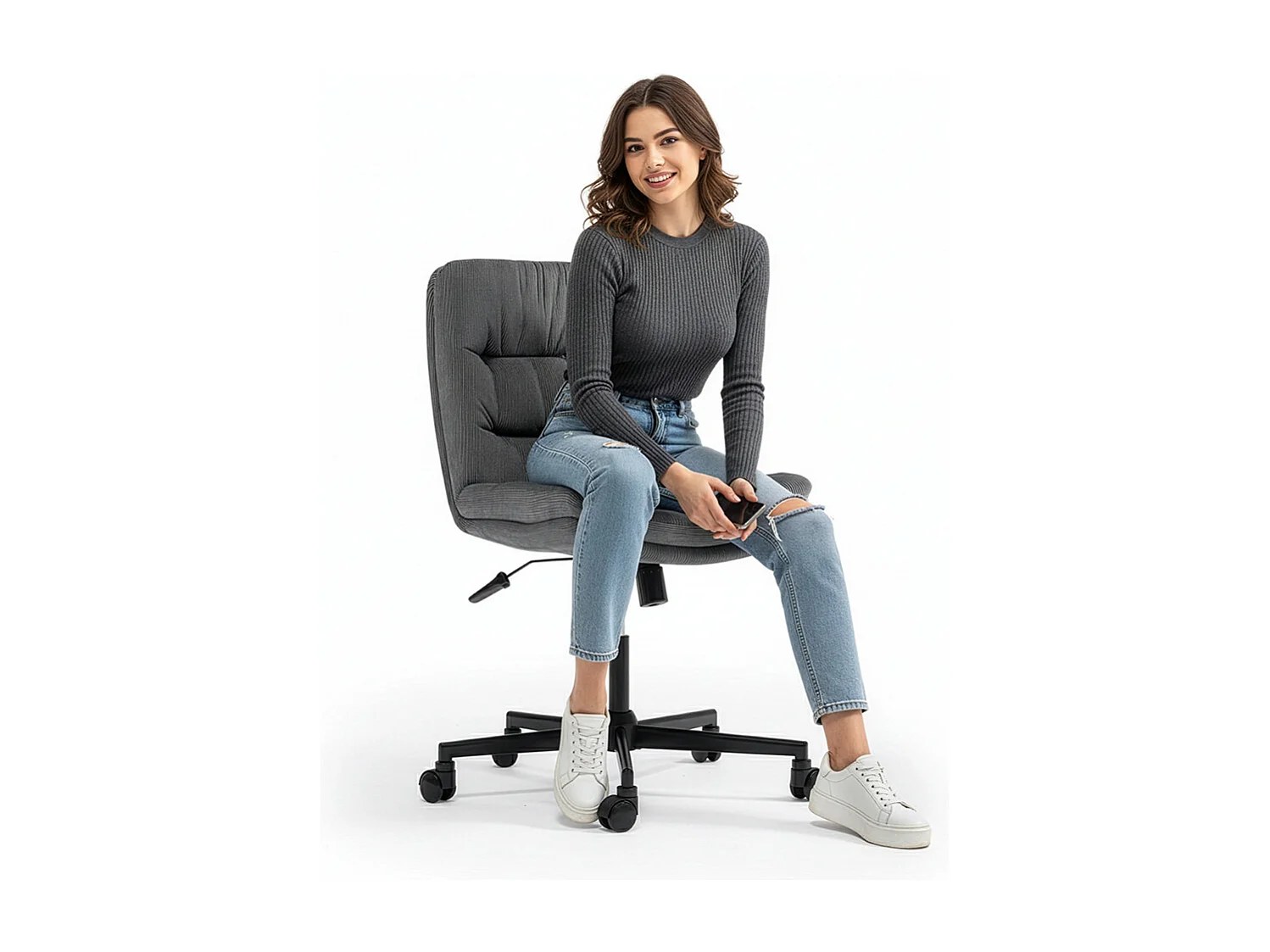 Silla de Oficina Tapizada - Giratoria - Hera