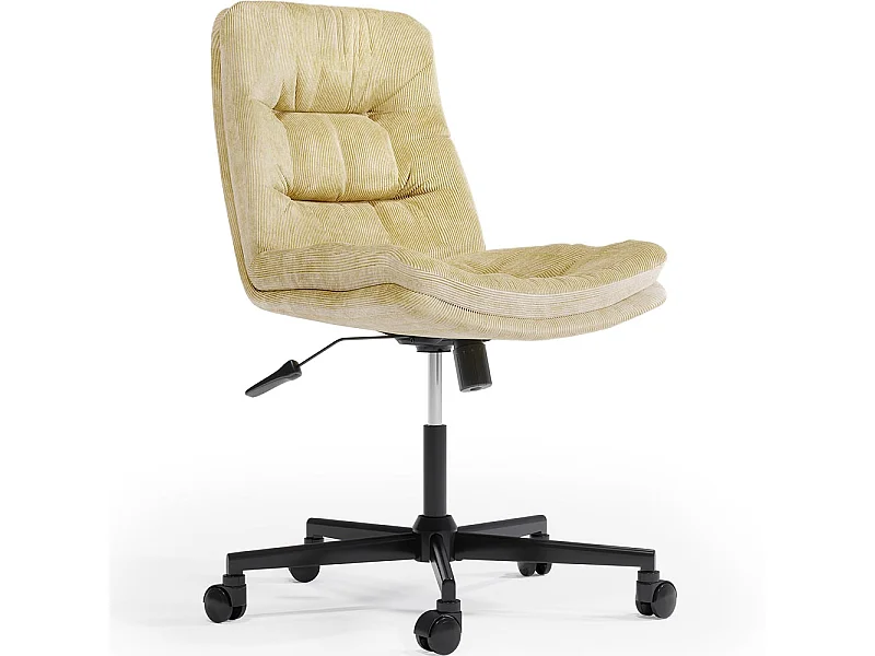 Chaise de Bureau Rembourrée - Pivotante - Hera Jaune