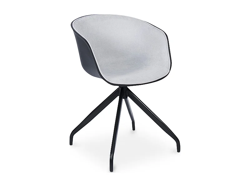 Bürostuhl mit Armlehnen - Schwarzer Design-Schreibtischstuhl - Jodie