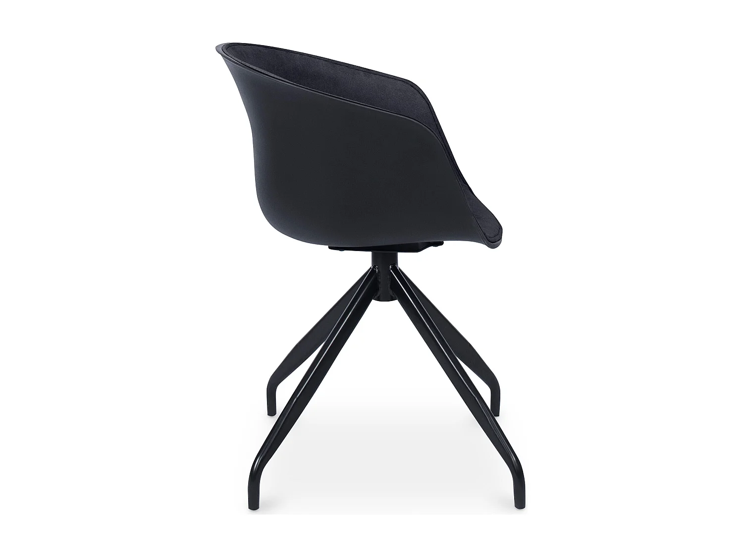 Chaise de bureau avec accoudoirs - Chaise de bureau design noire - Jodie Orange