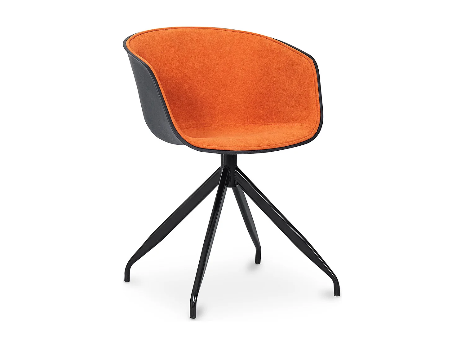 Silla de Oficina con Reposabrazos - Silla de Escritorio de Diseño Negro - Jodie