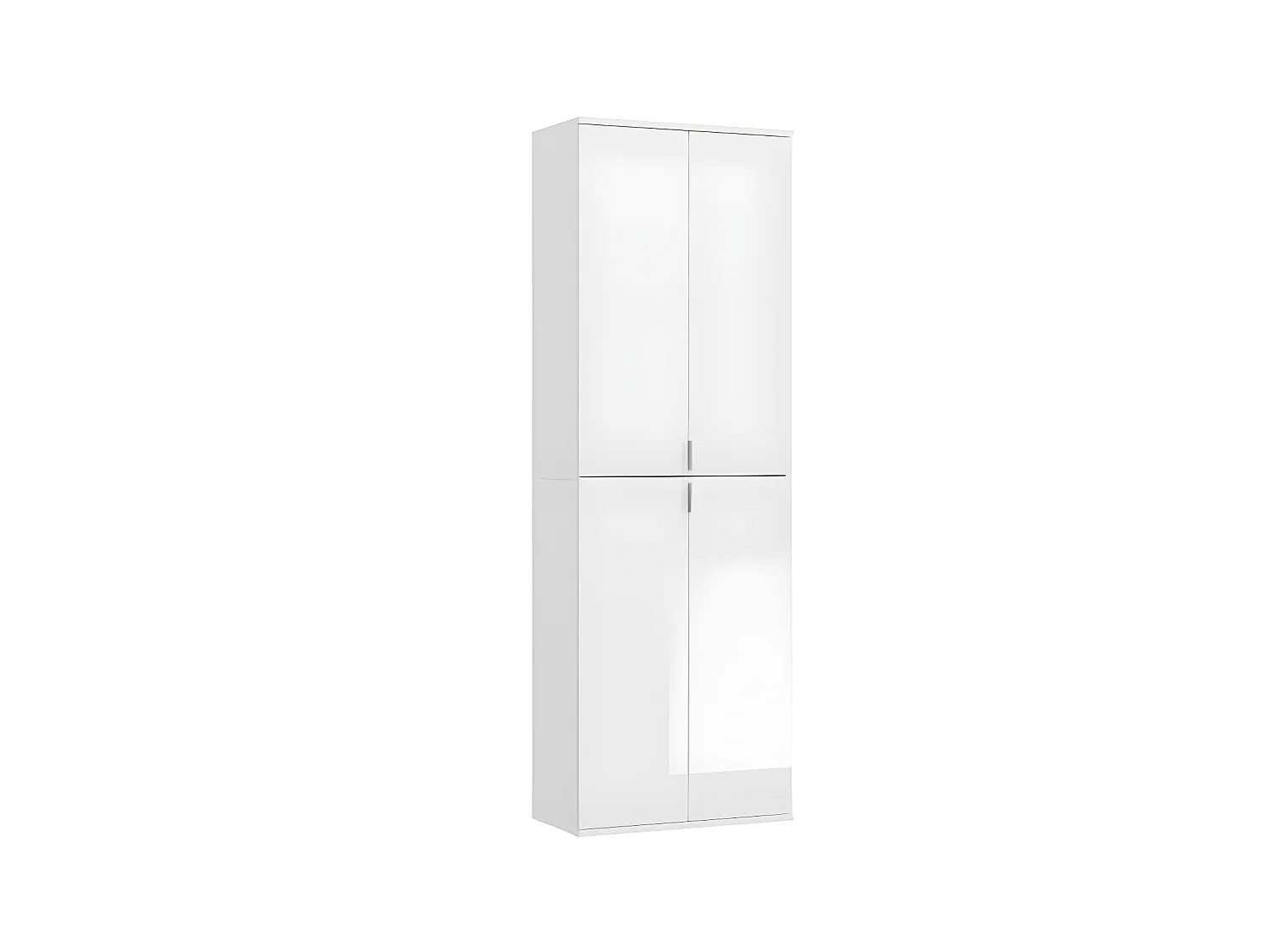 ProjektX armoire de rangement 4 portes blanche.