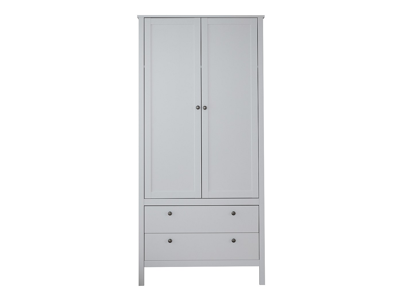 Ory Armoire 2 portes et 2 tiroirs, blanc.