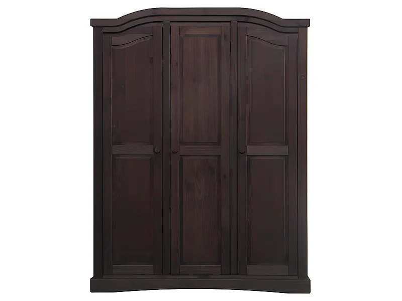 Rico Armoire 3 portes, largeur 152 cm, hauteur 193, finition style colonial